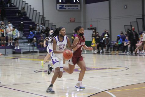 At 5’11” sophomore Kearra Jones is the tallest player on the Girls Varsity team this year.
